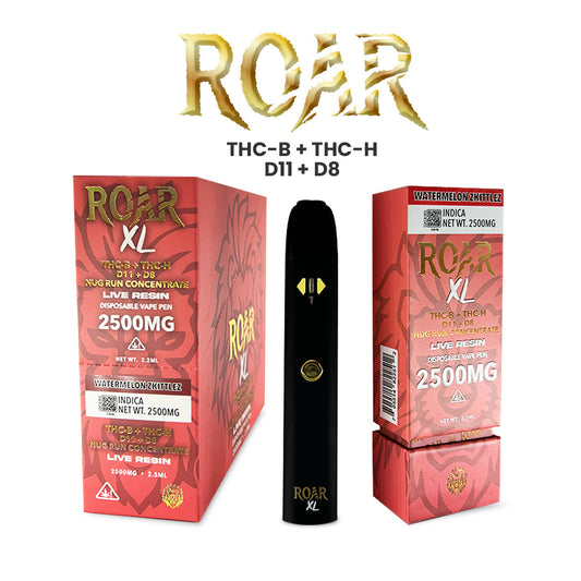 Roar XL THC Blend + D8 2500MG - Watermelon Zkittlez