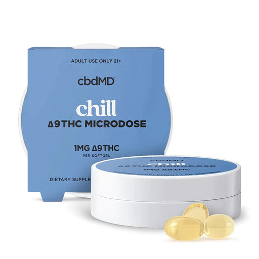 cbdMD Delta 9 THC Microdose Chill Softgels | Puff Plug 305