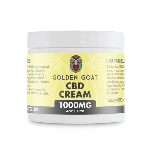 Golden Goat CBD Pain Relief Cream 1000MG | PuffPlug305 | BestHempFinds