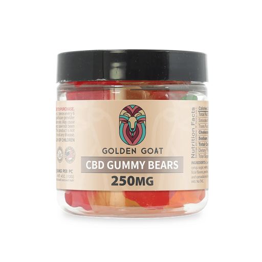 Golden Goat CBD Gummies 250MG | Clear Bears | PuffPlug305 | BestHempFinds