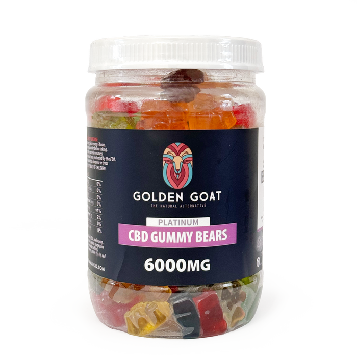Golden Goat CBD Gummies 6000MG | Clear Bears | PuffPlug305 | BestHempFinds
