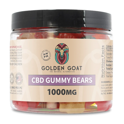 Golden Goat CBD Gummies 1000MG | Clear Bears | PuffPlug305 | BestHempFinds