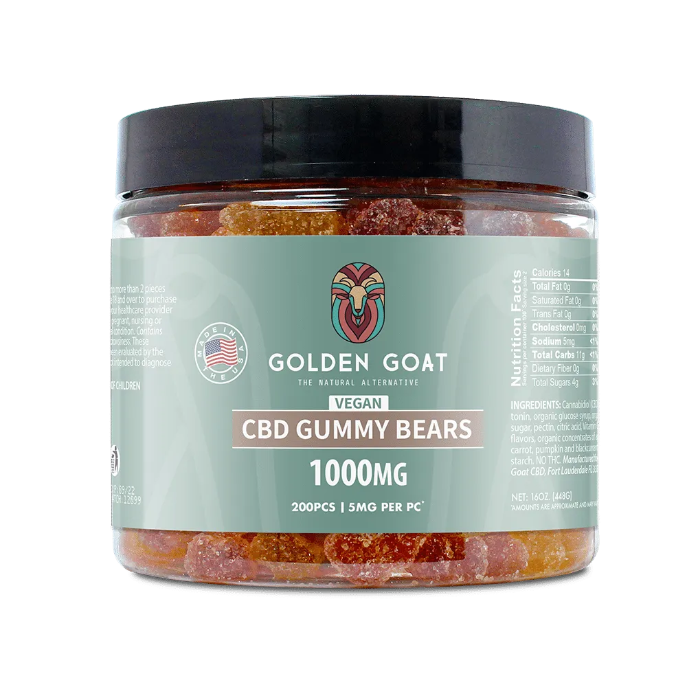 CBD Vegan Gummies 1000MG - Clear Bears - besthempfinds