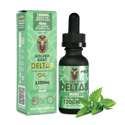 Golden Goat Delta 8 Oil | Mint | PuffPlug305 | BestHempFinds