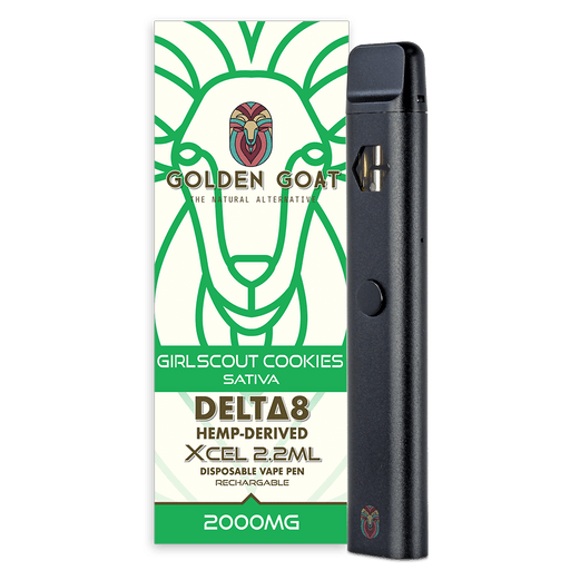 Delta-8 THC Vape Device, 2000mg, Rechargeable/Disposable - Girl Scout Cookies