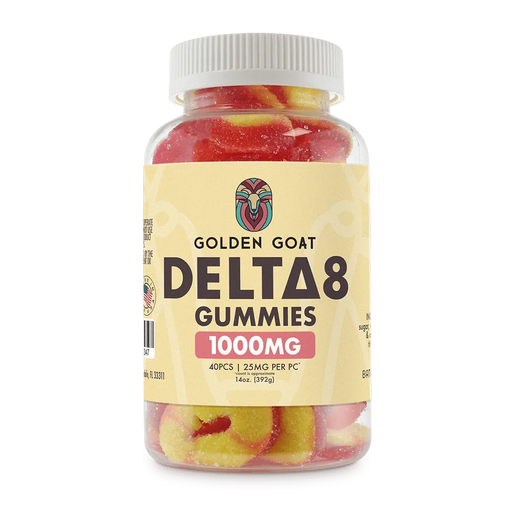 Golden Goat Delta 8 Gummies 1000MG | Peach Rings | PuffPlug305 | BestHempFinds