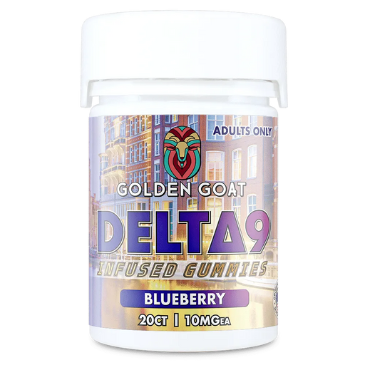 Golden Goat Delta 9 Gummies | Blueberry | PuffPlug305 | BestHempFinds