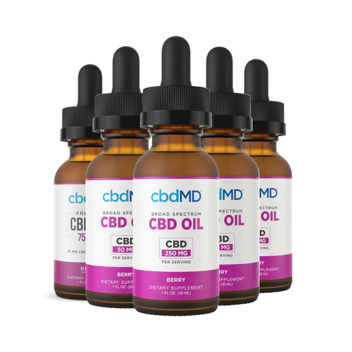 cbdMD Broad Spectrum CBD Oil Tincture Berry | Puff Plug 305