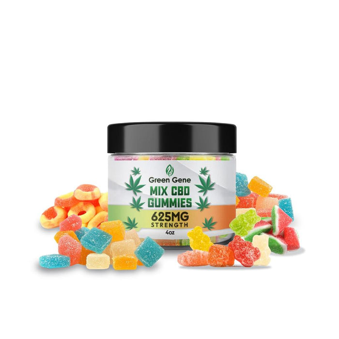 High Potency CBD Mix Gummies 625MG - 5000MG by Green Gene